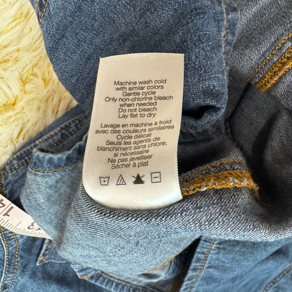 VERONICA BEARD Keston Snap-Front Denim Shirt Dress 4 - Picture 12 of 13